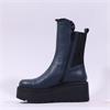 Marco Moreo Vale Frill Toe Cap Boot - Navy Leather